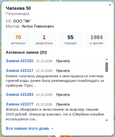 Карточка дома